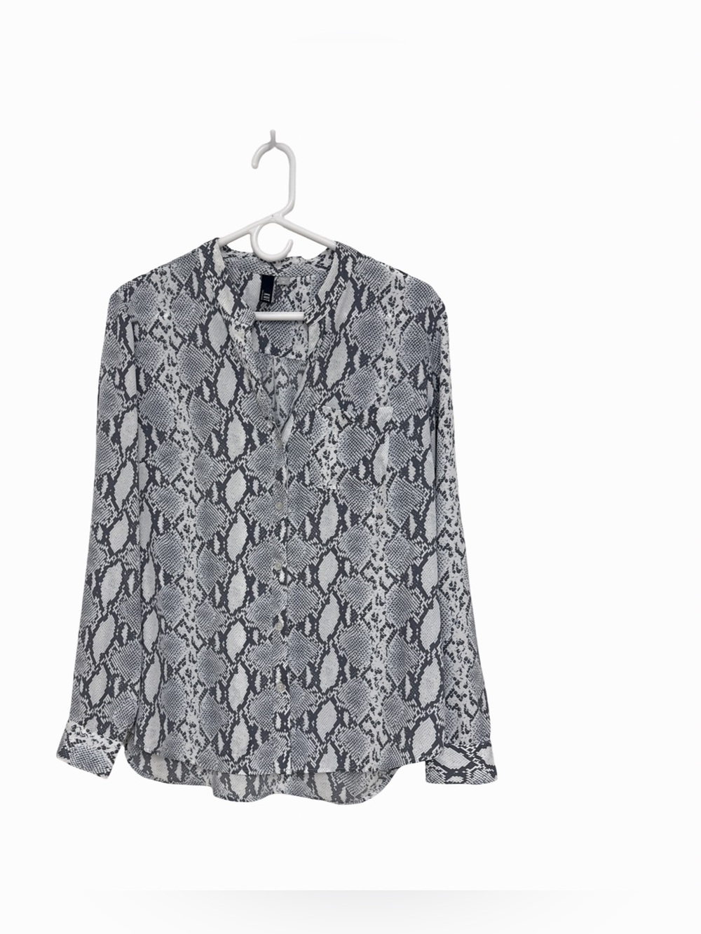 KUT from The Kloth Snake Print Button Down Long Sleeve Blouse Women’s